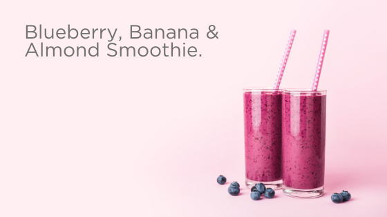 Blueberry, Banana and Almond Smoothie