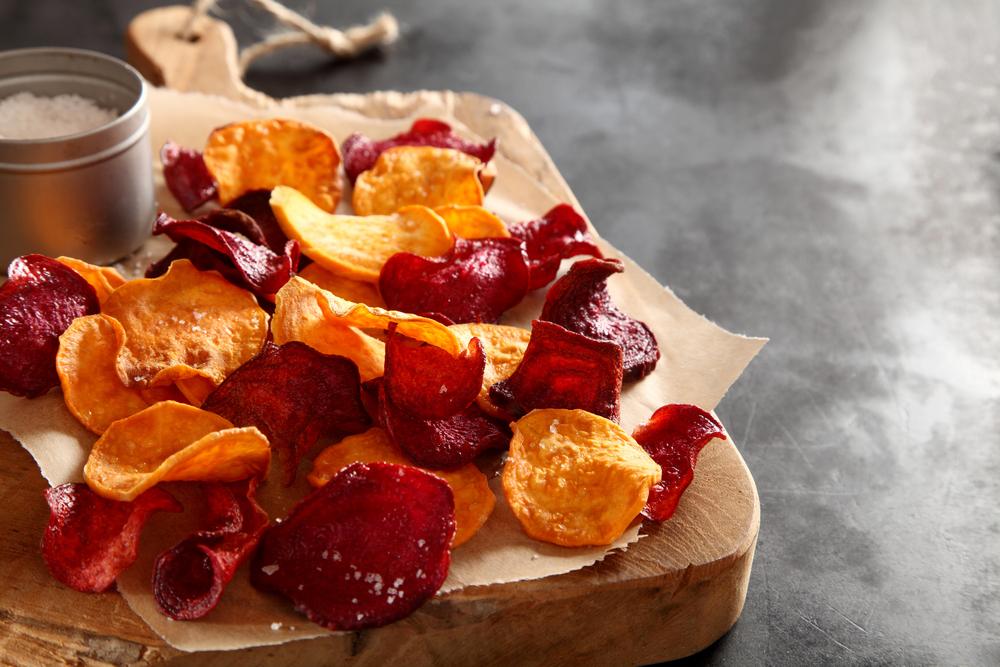 Vegetable Crisps With Curry Salt