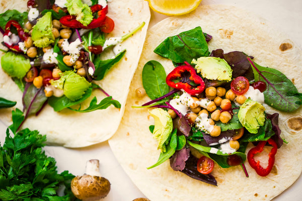 Roasted Chickpea Wraps