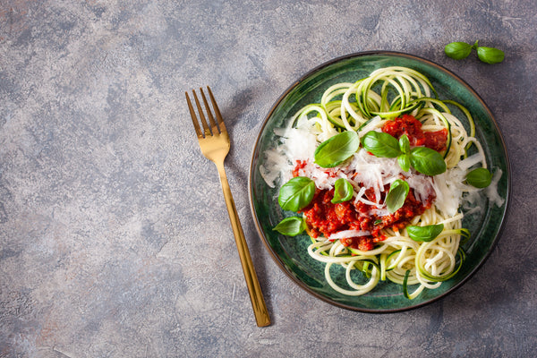 Courgetti With Tomato, Parma Ham & Basil