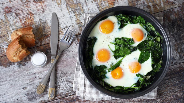 Baked Eggs With Spinach