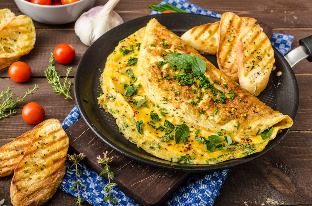 Pumpkin, Halloumi & Chilli Omelette