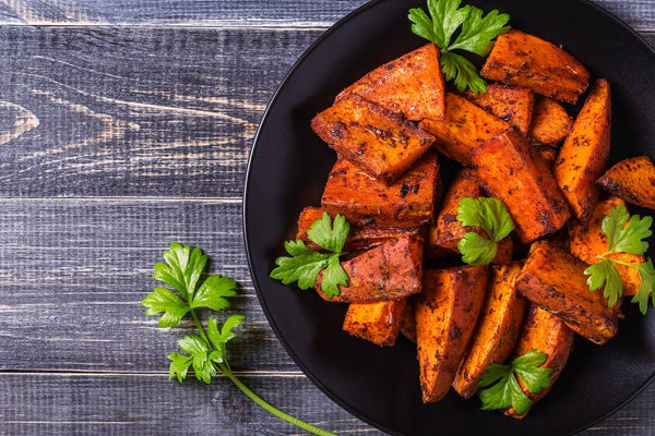 Baked Spiced Sweet Potato Wedges