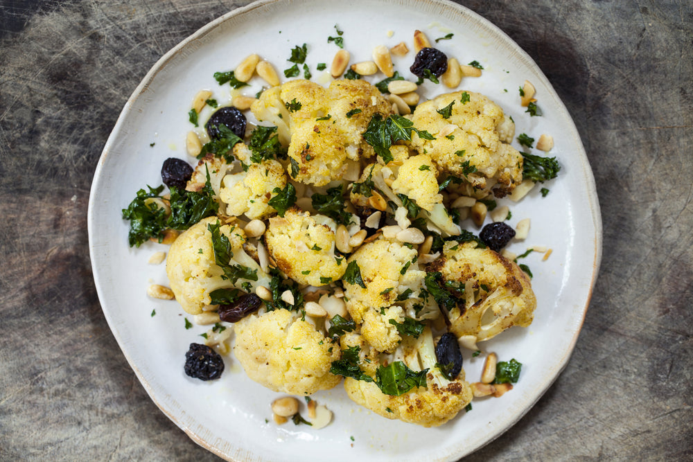 Kale and Roasted Cauliflower Salad
