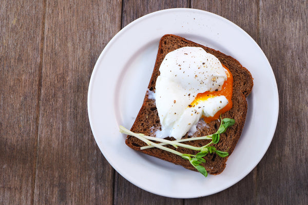 Poached Egg On Rye Toast