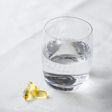 THE Omega capsules with water